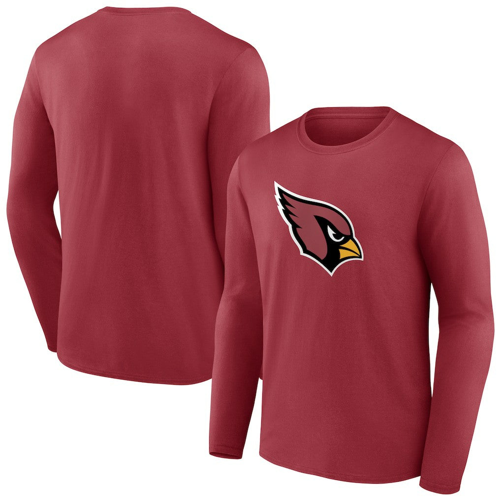 Arizona Cardinals Primary Logo Long Sleeve T-Shirt - Cardinal T-shirts