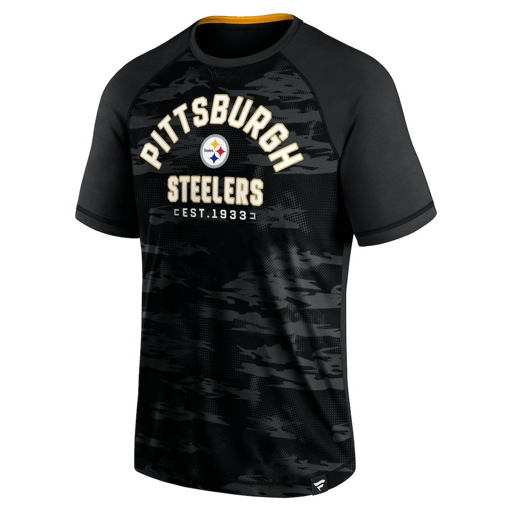 Pittsburgh Steelers Hail Mary Raglan T-Shirt - Black T-shirts