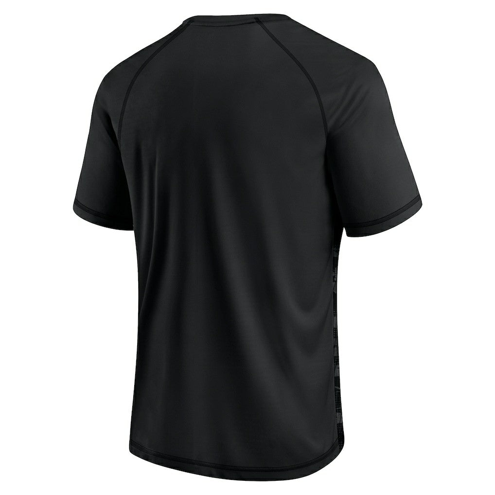 Cleveland Browns Blackout Hail Mary Raglan T-Shirt