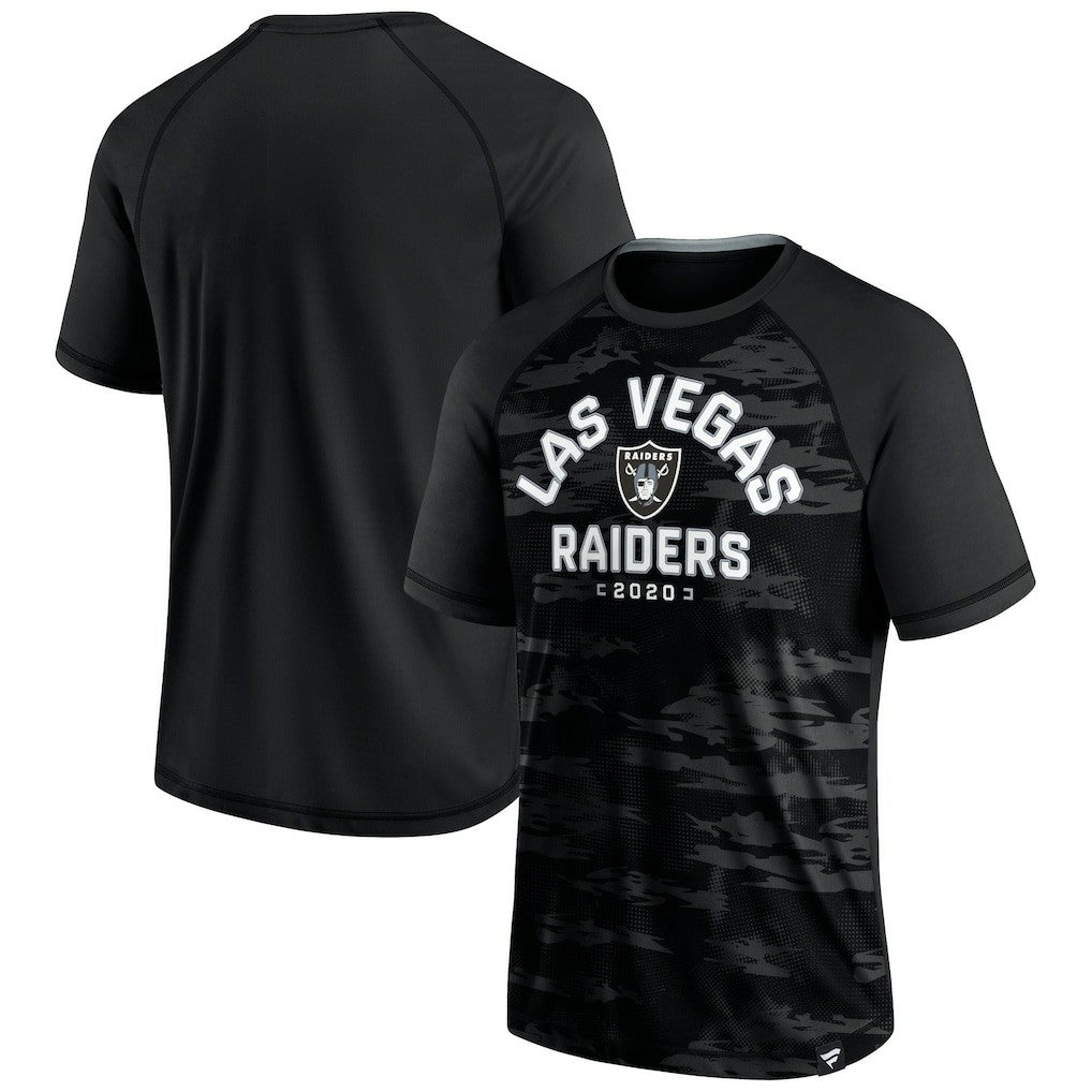 Las Vegas Raiders Hail Mary Raglan T-Shirt - Black T-shirts