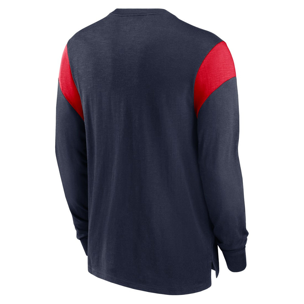 Tennessee Titans Rewind Playback Helmet Long Sleeve T-Shirt - Navy T-shirts