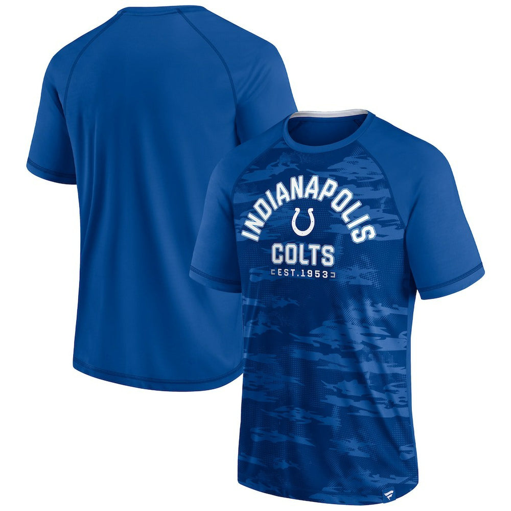 Indianapolis Colts Hail Mary Raglan T-Shirt - Royal T-shirts
