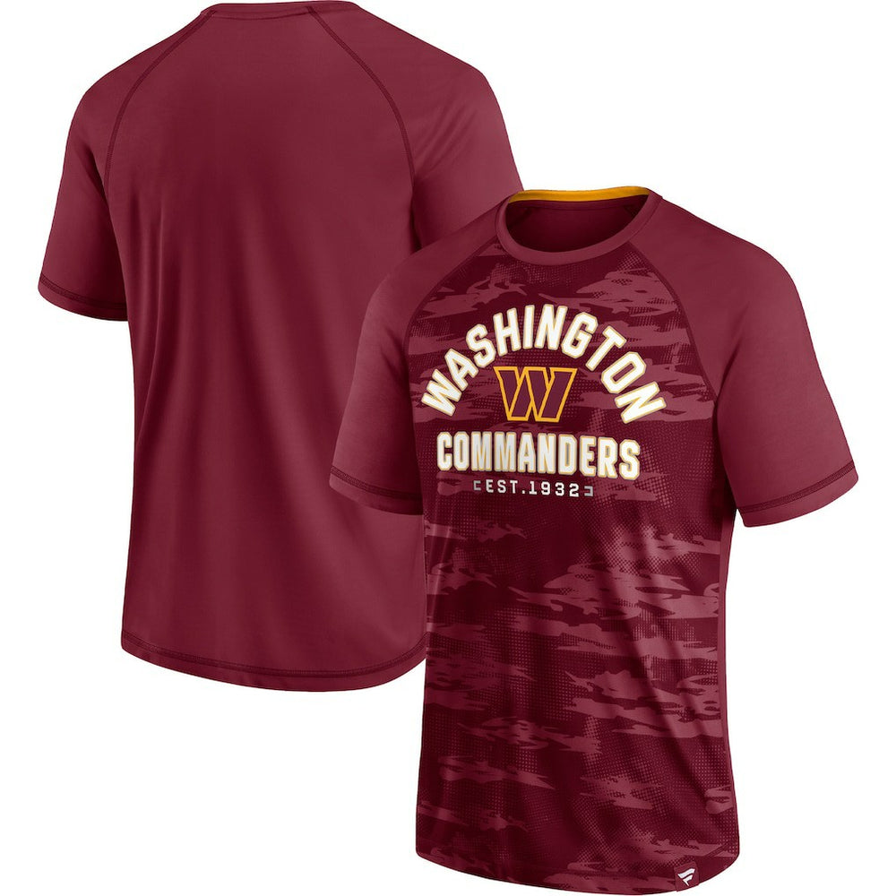 Washington Commanders Hail Mary Raglan T-Shirt - Burgundy T-shirts