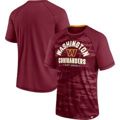 Washington Commanders Hail Mary Raglan T-Shirt - Burgundy T-shirts