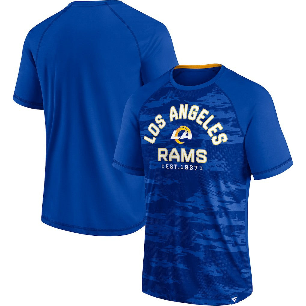 Los Angeles Rams Hail Mary Raglan T-Shirt - Royal T-shirts