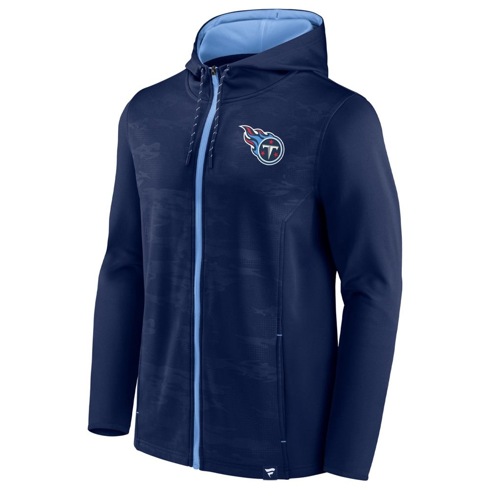 Tennessee Titans Ball Carrier Full-Zip Hoodie - Navy/Light Blue Hoodies