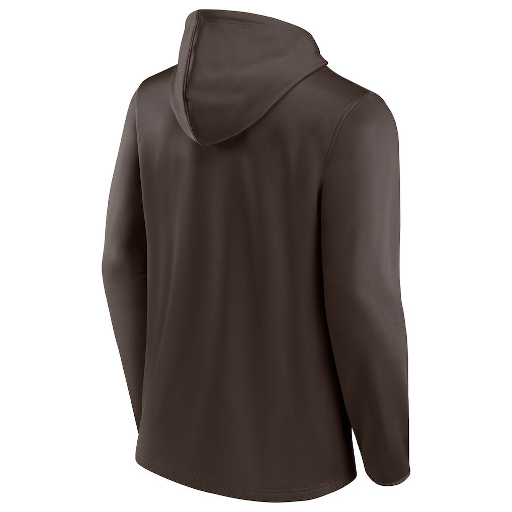 Cleveland Browns Ball Carrier Full-Zip Hoodie - Brown/Orange Hoodies