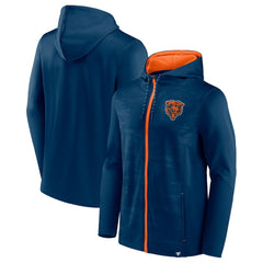 Chicago Bears Ball Carrier Full-Zip Hoodie - Navy Hoodies