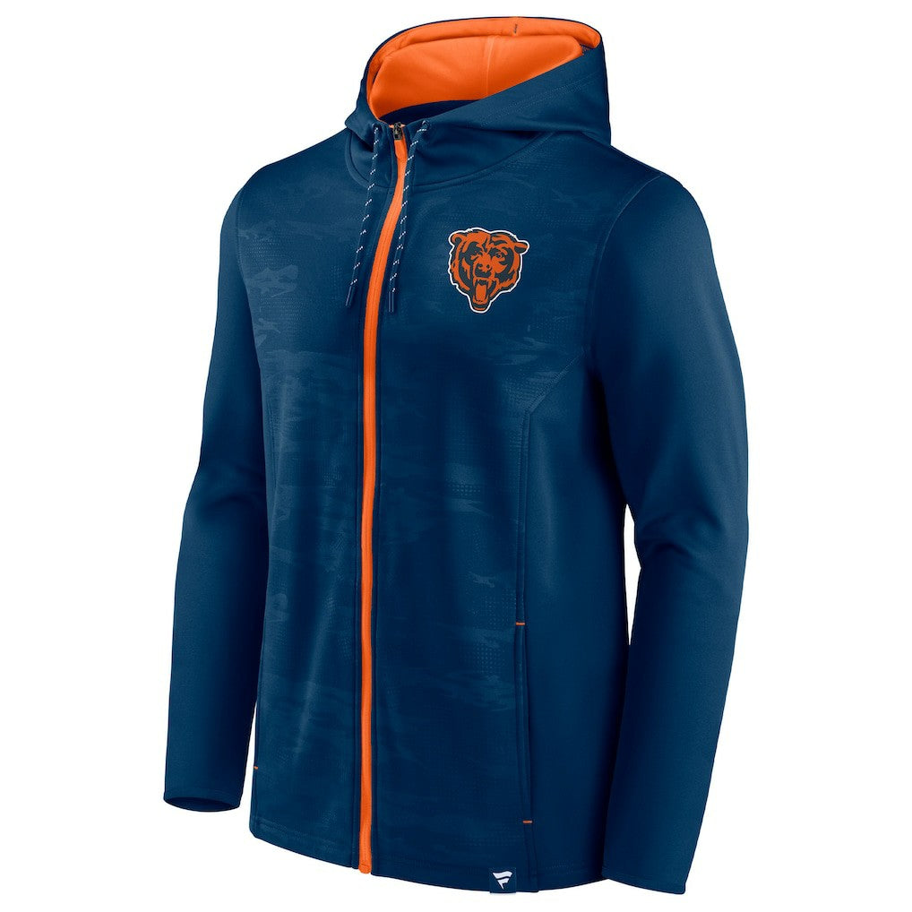 Chicago Bears Ball Carrier Full-Zip Hoodie - Navy Hoodies