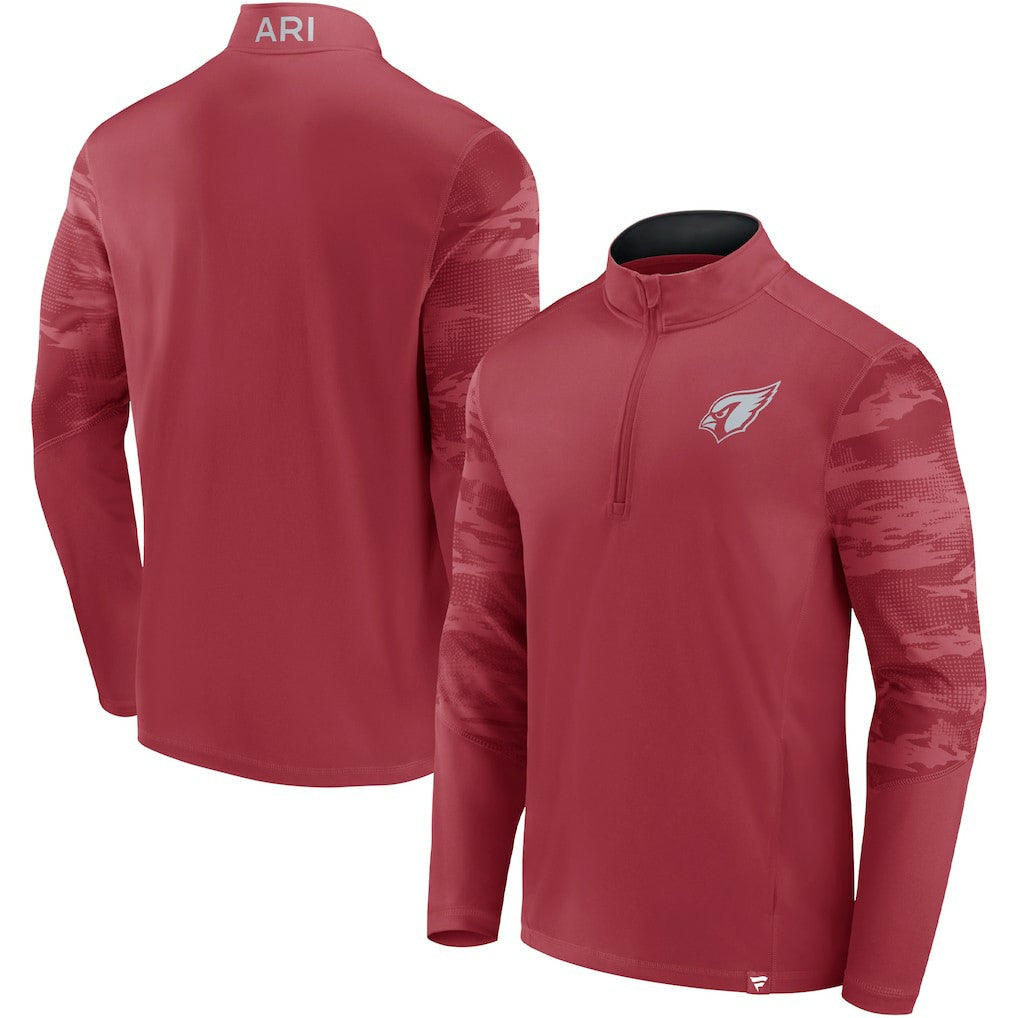 Arizona Cardinals Ringer Quarter-Zip Jacket - Cardinal Jackets