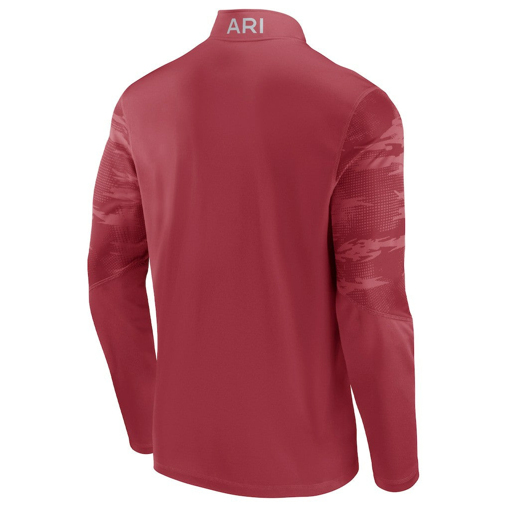 Arizona Cardinals Ringer Quarter-Zip Jacket - Cardinal Jackets