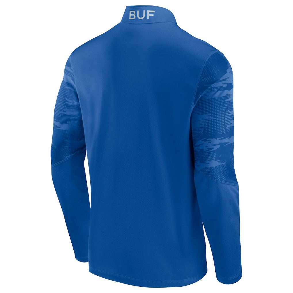 Buffalo Bills Ringer Quarter-Zip Jacket - Royal/Red Jackets