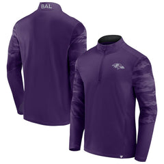Baltimore Ravens Ringer Quarter-Zip Jacket - Purple Jackets