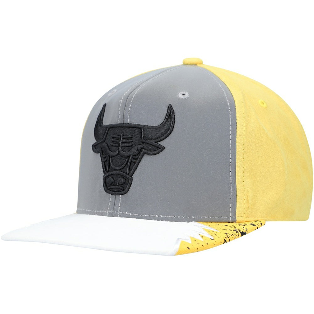 Chicago Bulls Day 5 Snapback Hat Gray/Yellow - Mitchell & Ness
