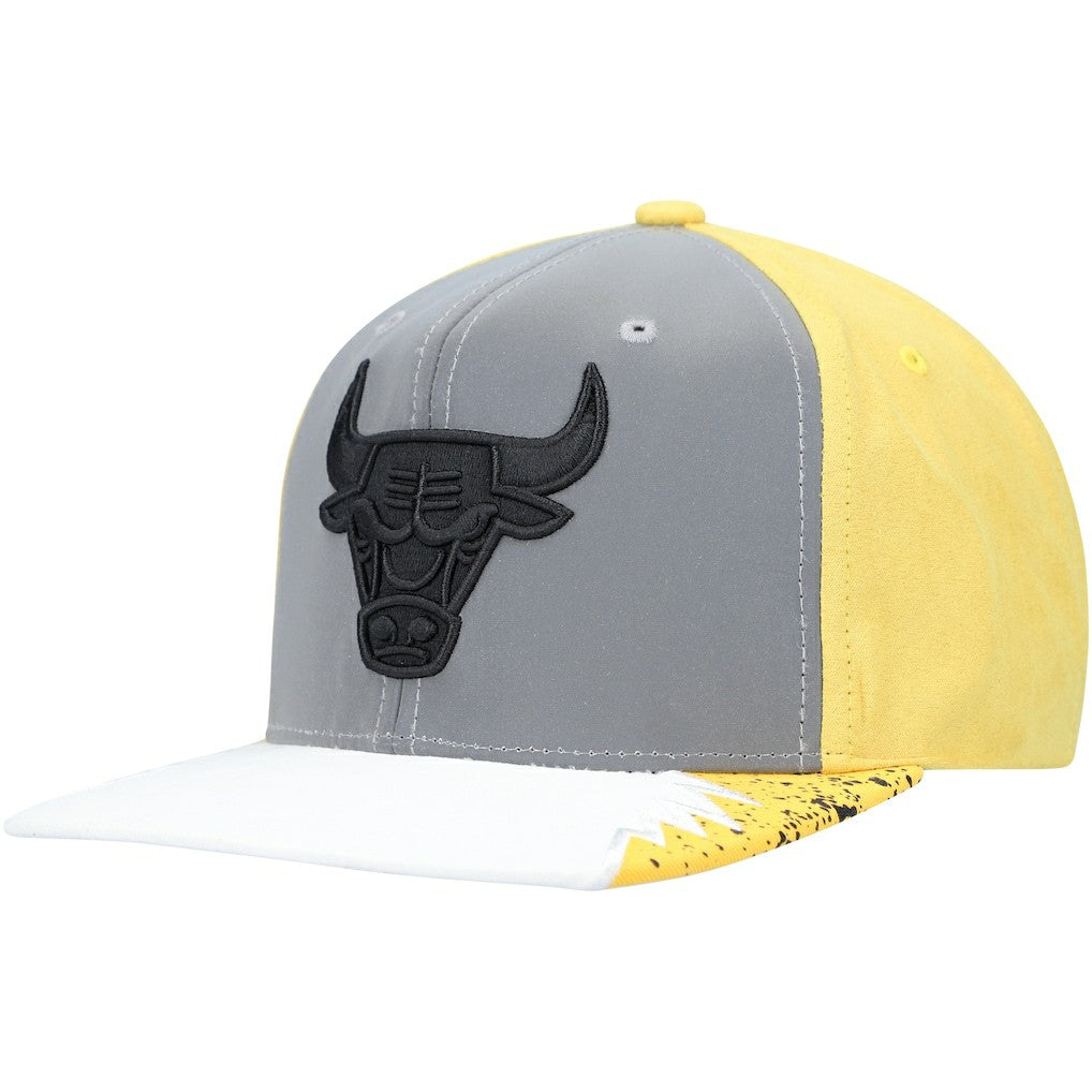 Chicago Bulls Day 5 Snapback Hat Gray/Yellow - Mitchell & Ness