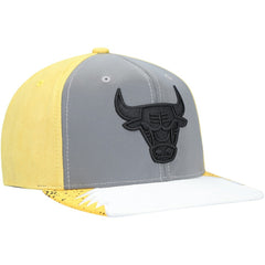 Chicago Bulls Day 5 Snapback Hat Gray/Yellow - Mitchell & Ness