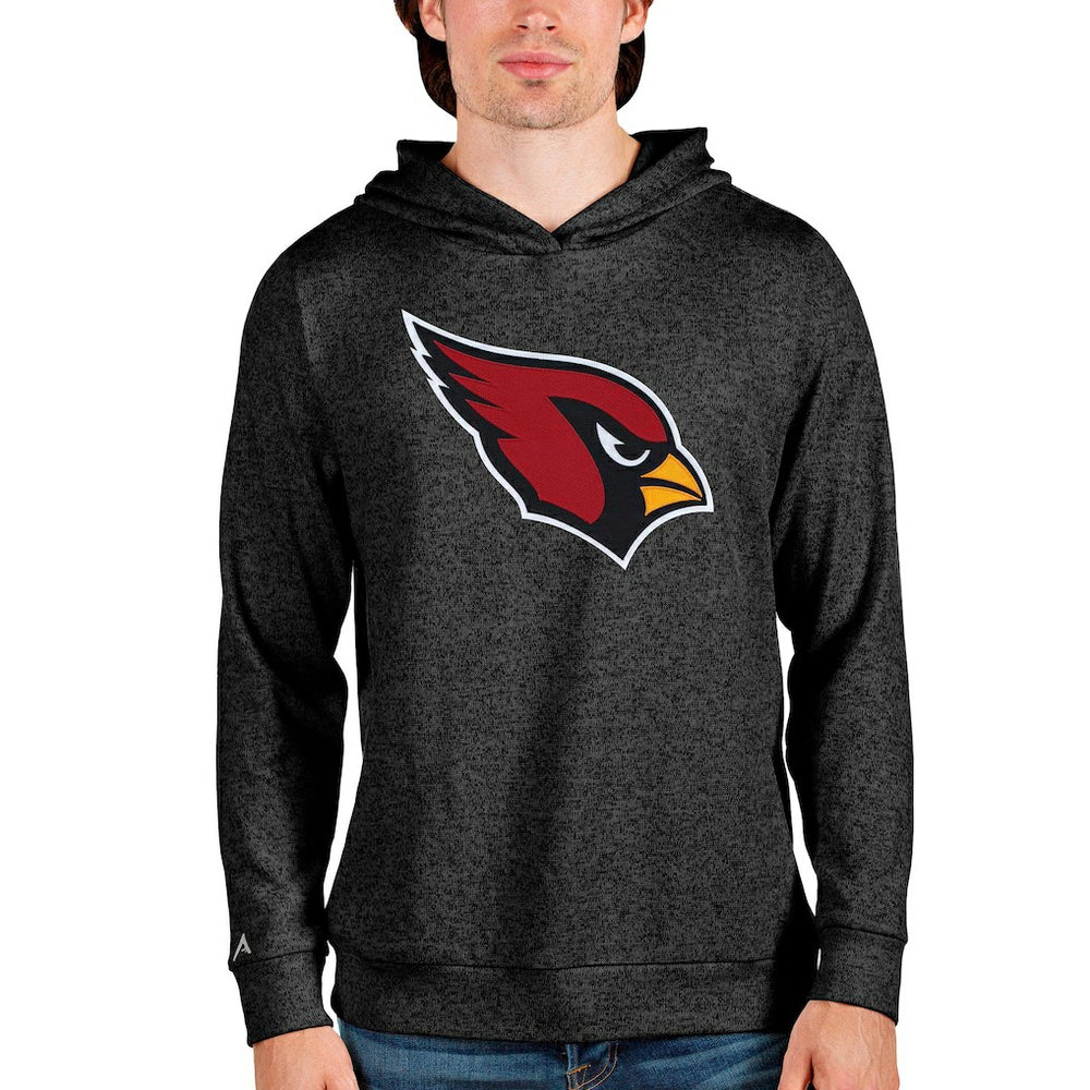Arizona Cardinals Antigua Team Absolute Pullover Hoodie - Heathered Black Hoodies