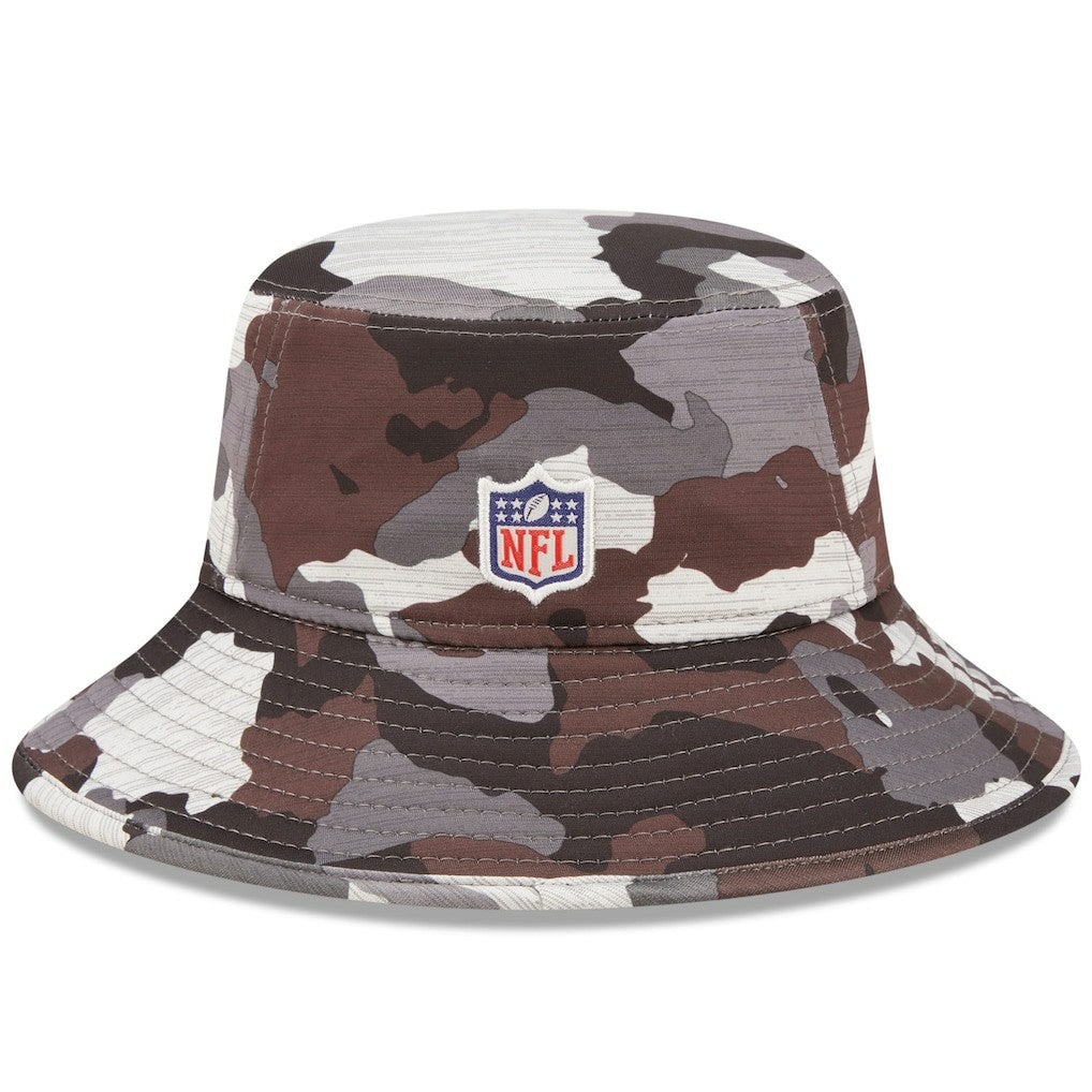 Cleveland Browns New Era 2022 NFL Training Camp Bucket Hat - Camo Hats