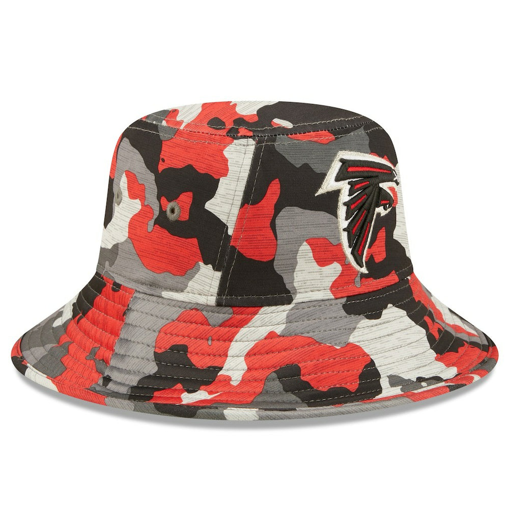 Atlanta Falcons New Era 2022 NFL Training Camp Bucket Hat - Camo Hats