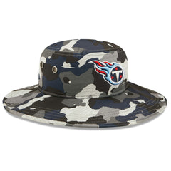 Tennessee Titans New Era 2022 NFL Training Camp Panama Bucket Hat - Camo Hats