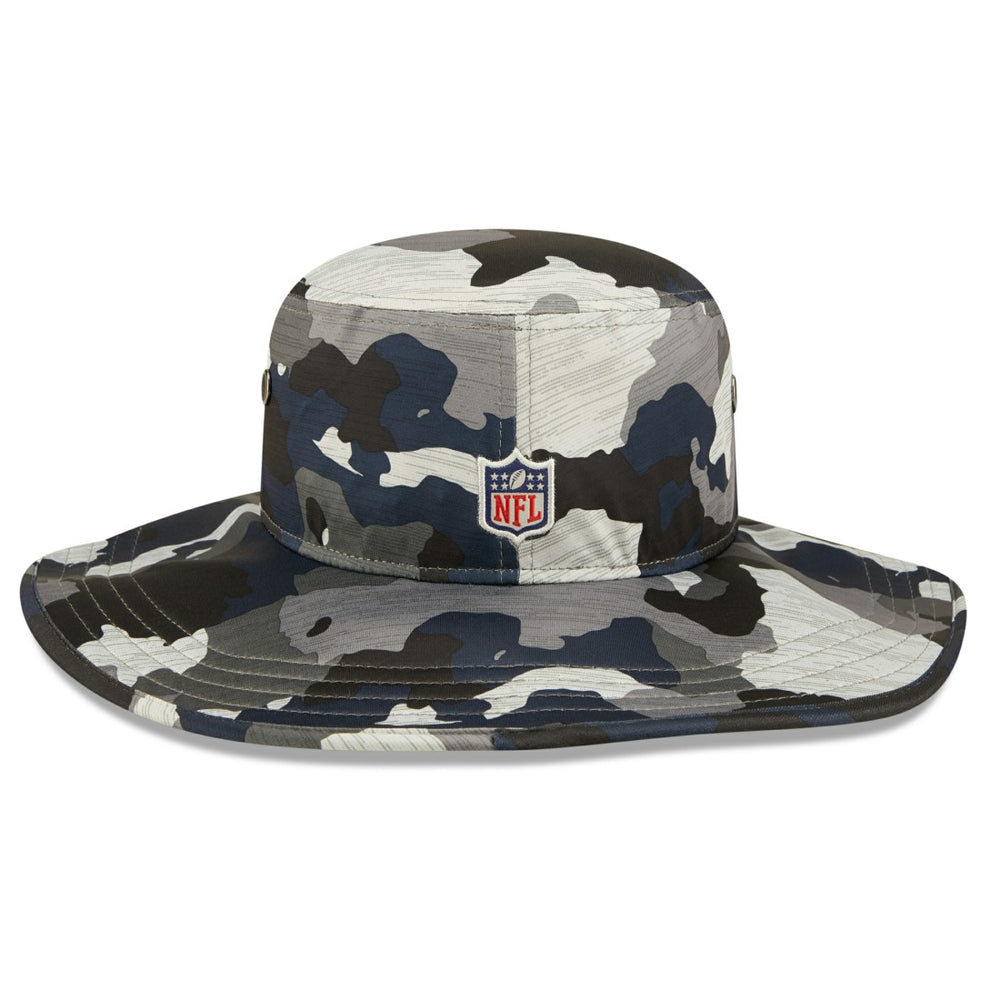 Tennessee Titans New Era 2022 NFL Training Camp Panama Bucket Hat - Camo Hats