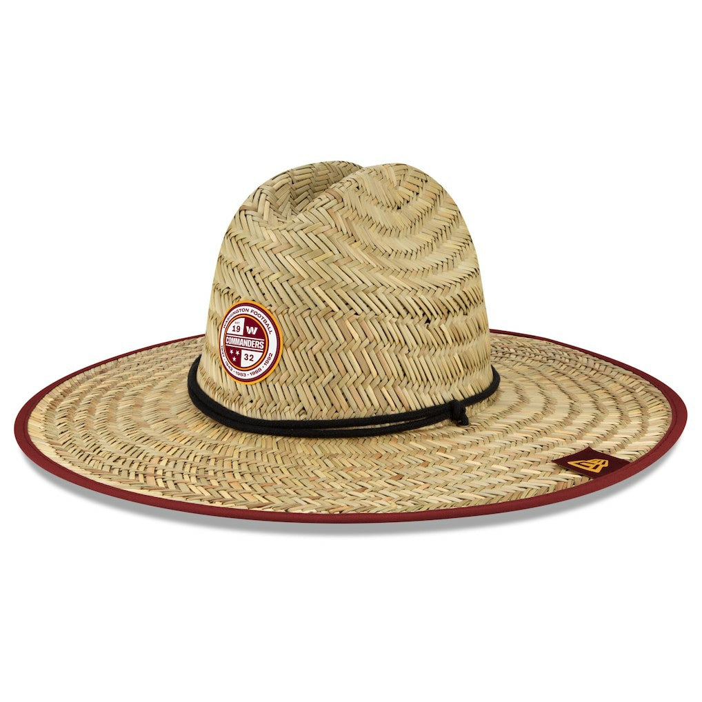 Washington Commanders New Era 2022 NFL Training Camp Straw Lifeguard Hat - Natural Hats
