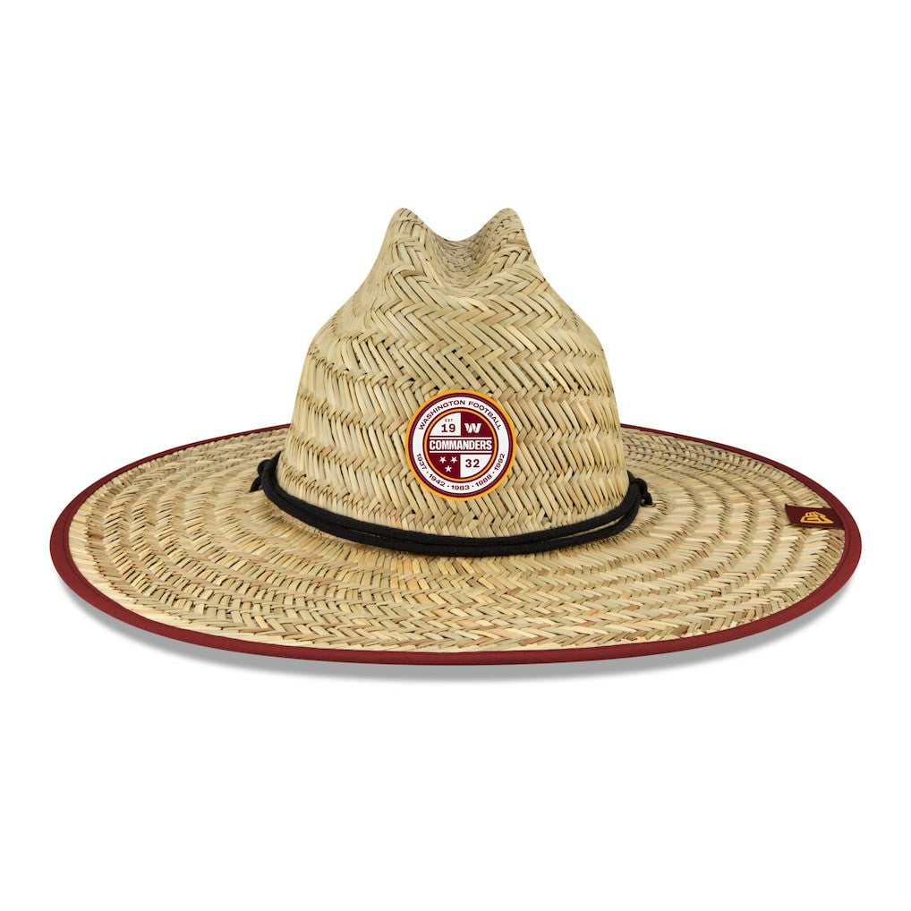 Washington Commanders New Era 2022 NFL Training Camp Straw Lifeguard Hat - Natural Hats
