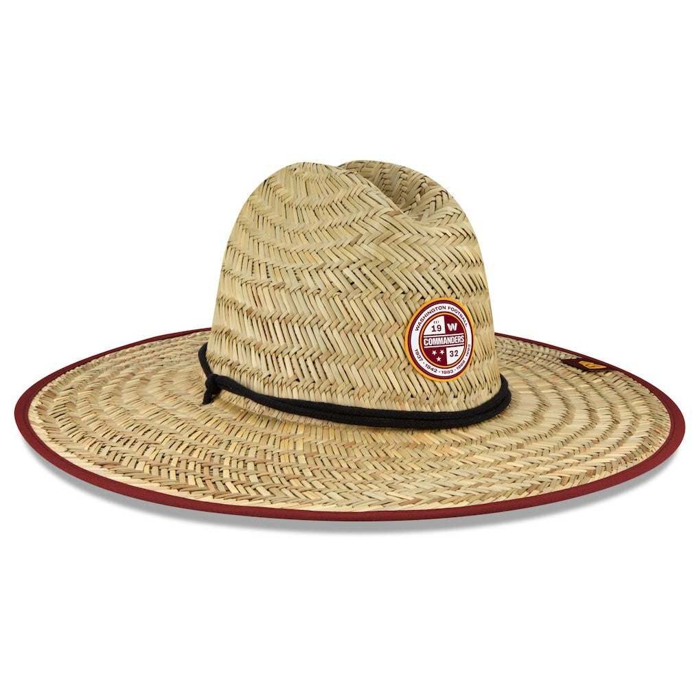 Washington Commanders New Era 2022 NFL Training Camp Straw Lifeguard Hat - Natural Hats