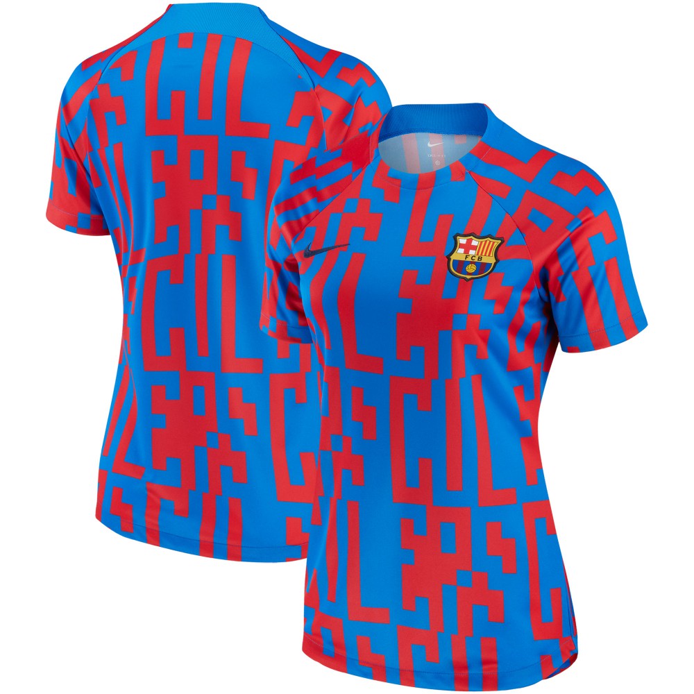 Barcelona Women's 2022/23 Pre-Match Home Performance Top Blue - Nike discount