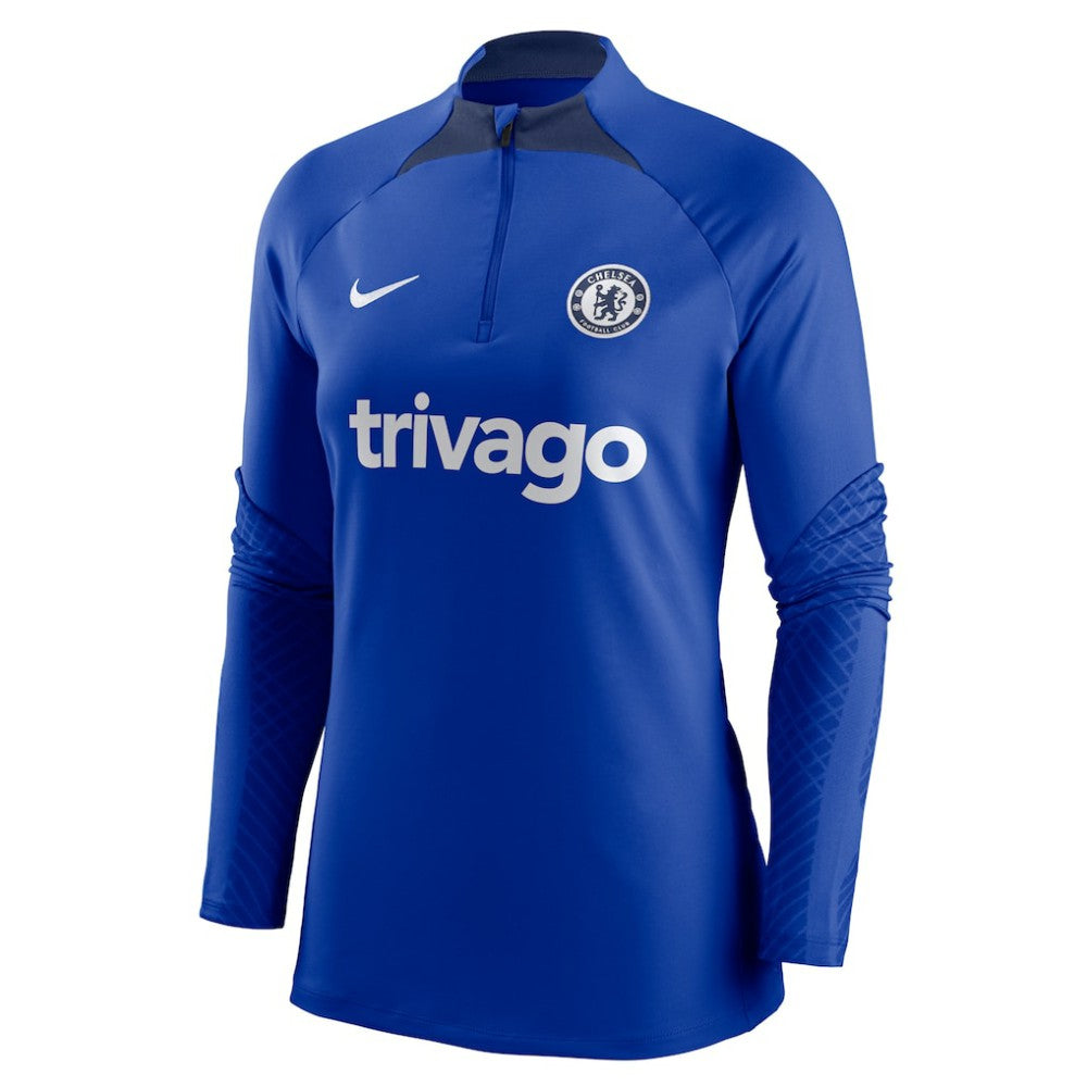 Chelsea Women's Strike Drill Raglan Performance Quarter-Zip Top Blue - Nike outlet