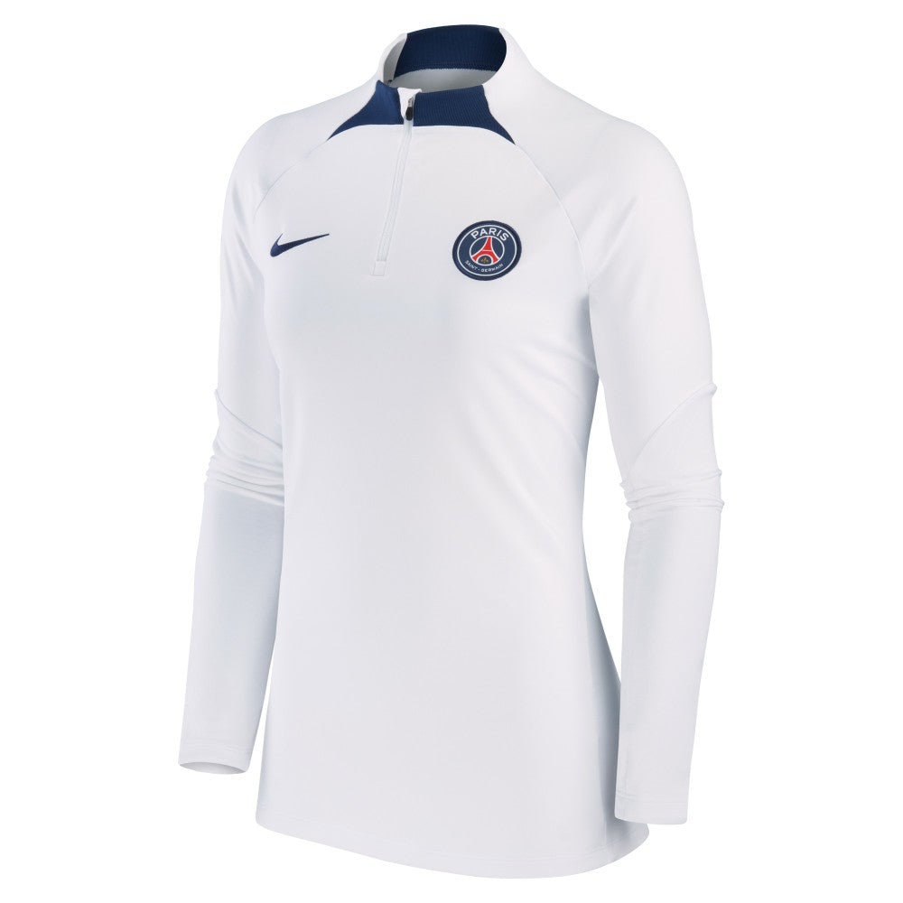 Paris Saint-Germain Women's Strike Drill Raglan Performance Quarter-Zip Top White - Nike online