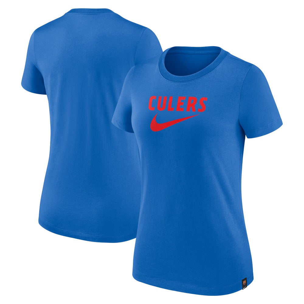 Barcelona Women's Swoosh T-Shirt Blue - Nike discount