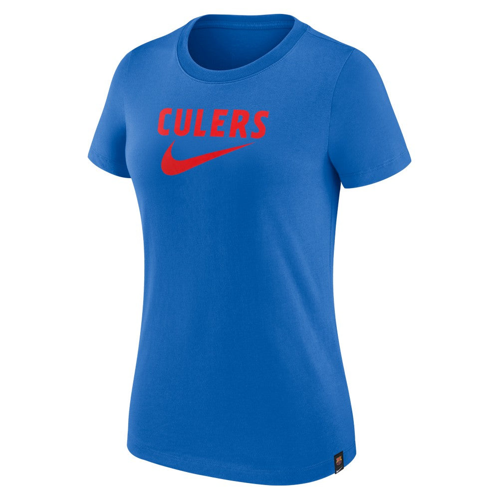 Barcelona Women's Swoosh T-Shirt Blue - Nike discount