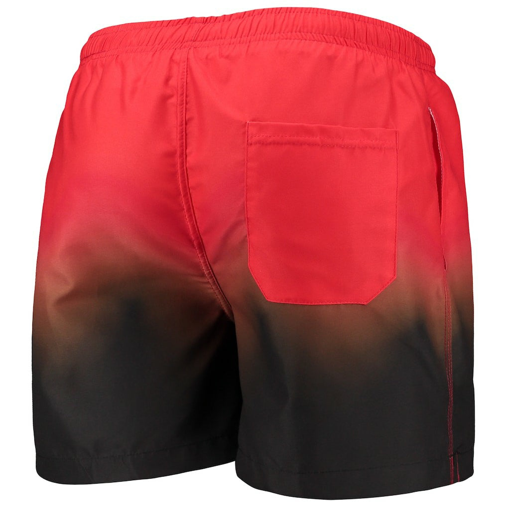 Cleveland Browns FOCO Dip-Dye Swim Shorts - Orange/Brown Shorts