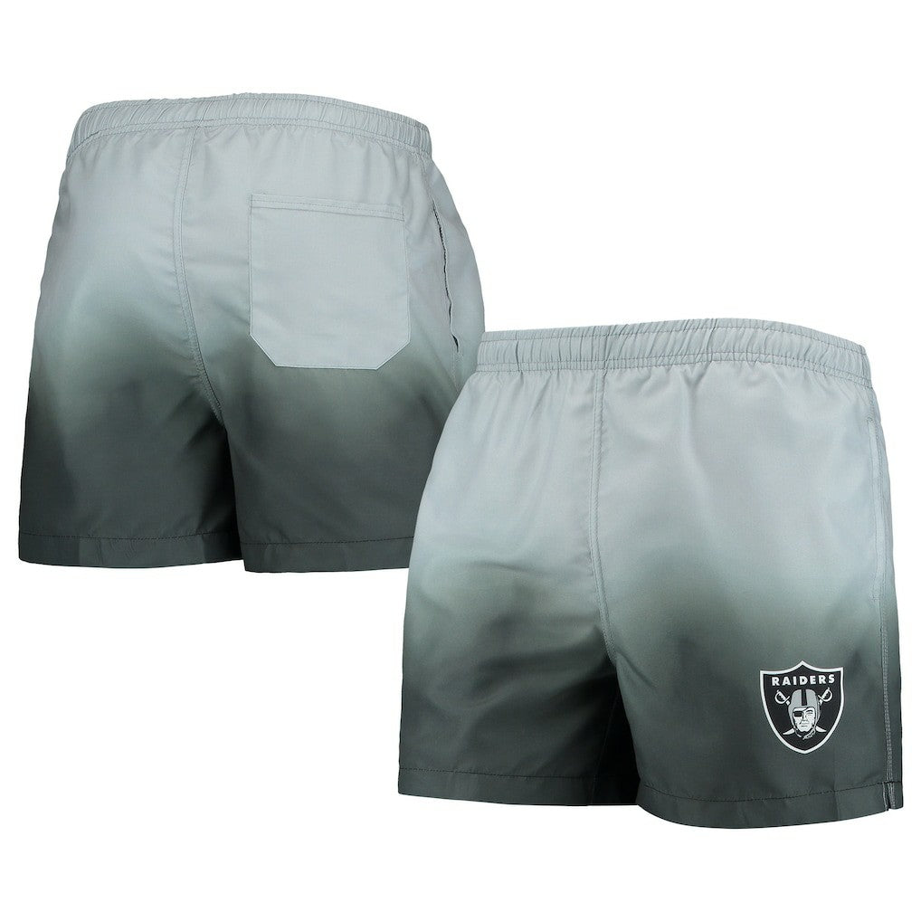 Las Vegas Raiders FOCO Dip-Dye Swim Shorts - Black/ Shorts