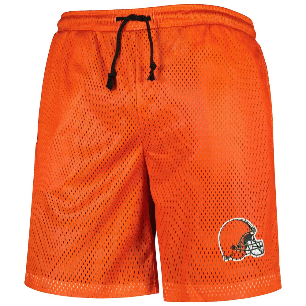 Cleveland Browns FOCO Colorblock Mesh V-Neck & Shorts Set - Orange Shorts