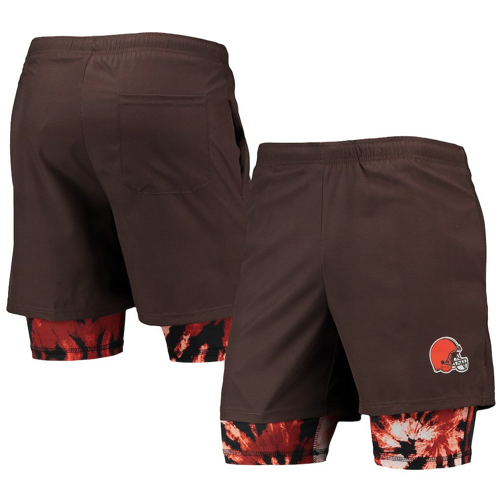 Cleveland Browns FOCO Running Shorts - Brown Shorts