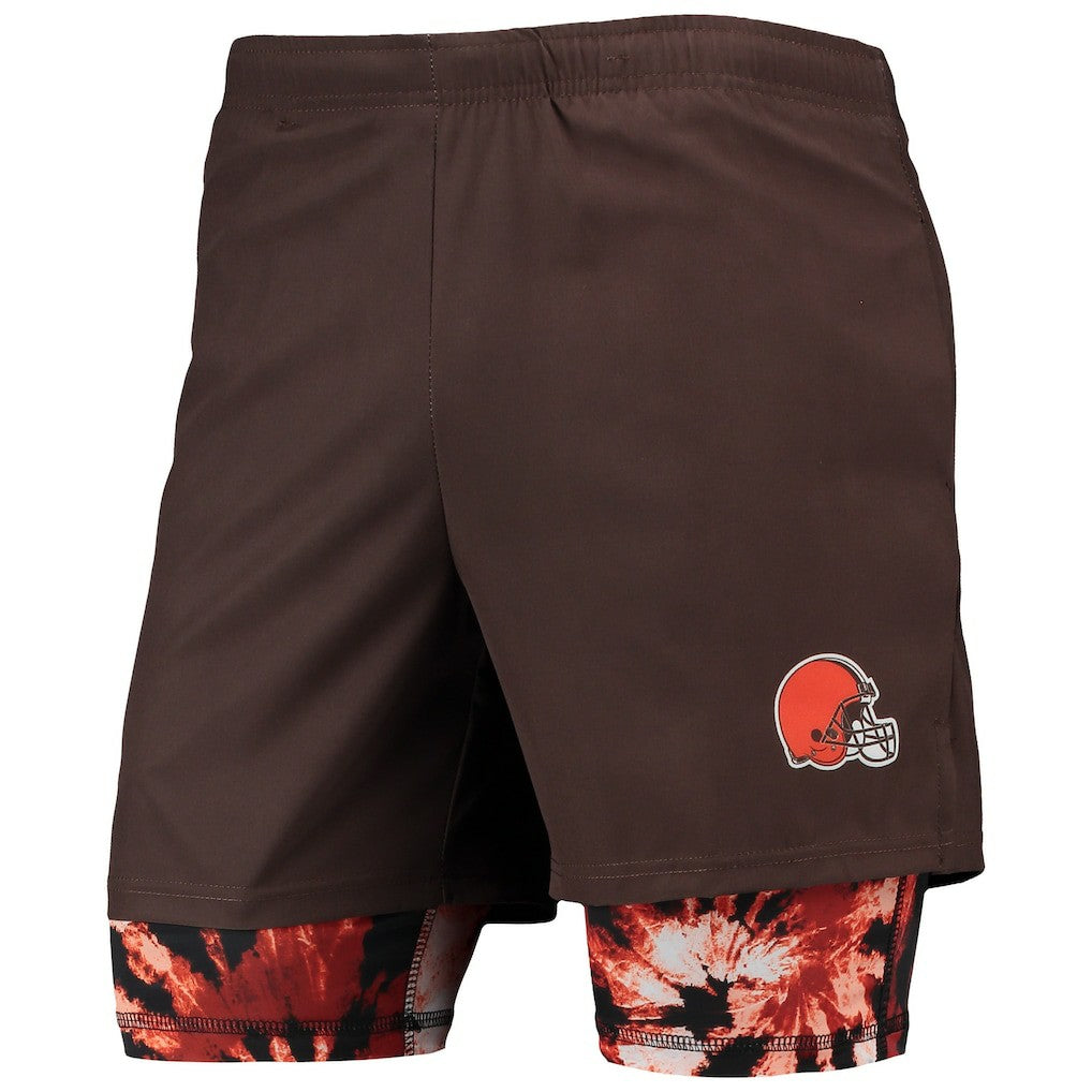 Cleveland Browns FOCO Running Shorts - Brown Shorts