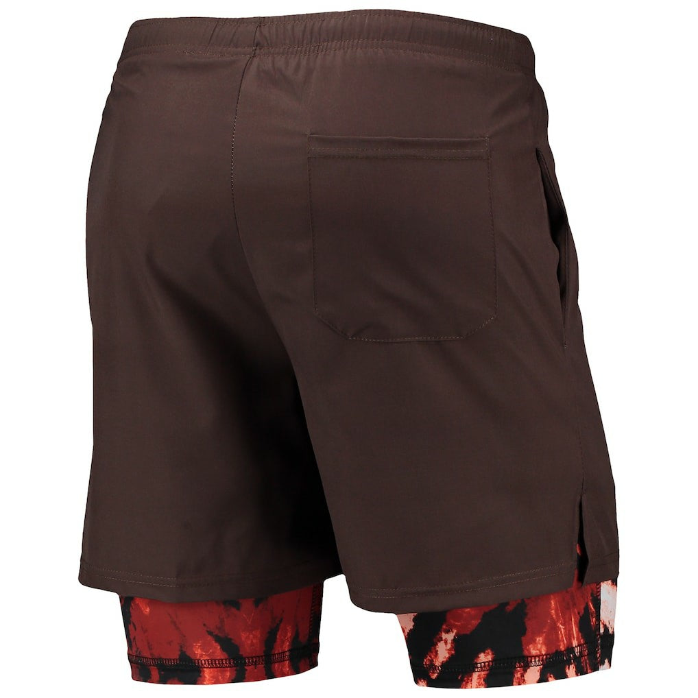Cleveland Browns FOCO Running Shorts - Brown Shorts