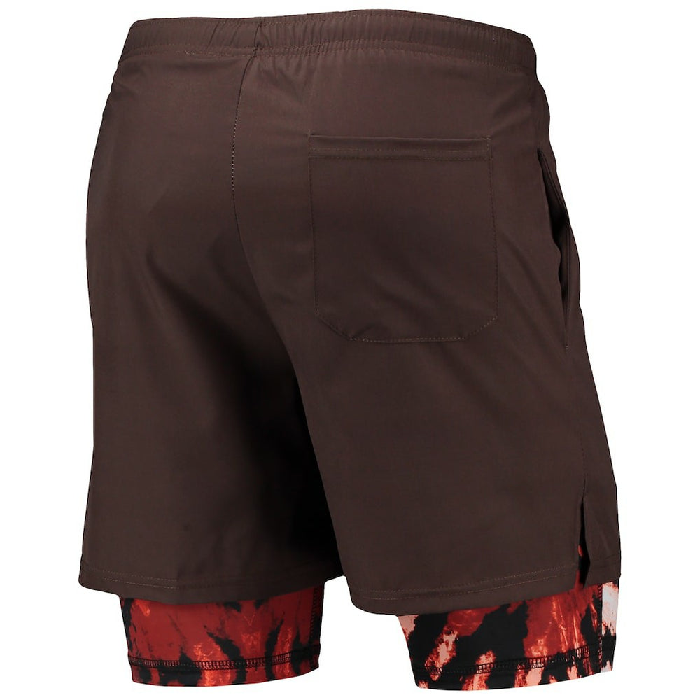 Cleveland Browns FOCO Running Shorts - Brown Shorts