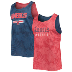Los Angeles Angels FOCO Floral Reversible Mesh Tank Top - Red/Navy Tanks