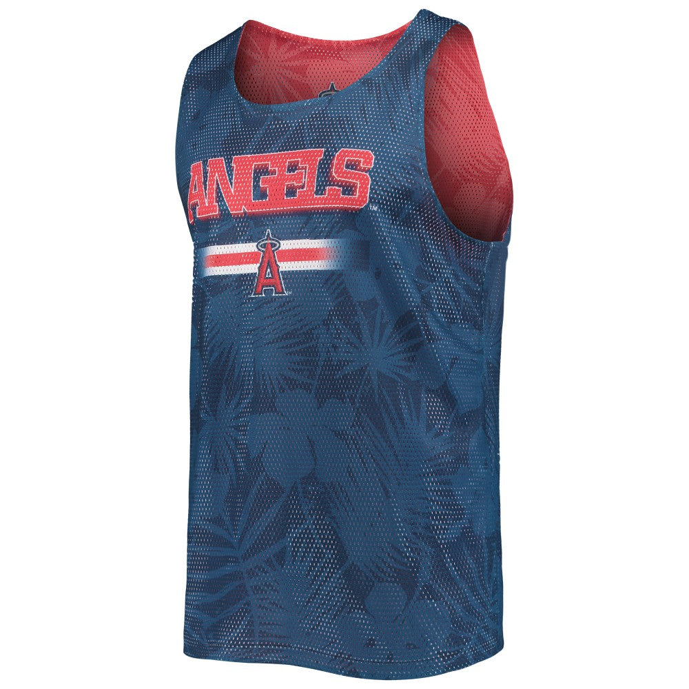 Los Angeles Angels FOCO Floral Reversible Mesh Tank Top - Red/Navy Tanks