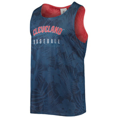 Cleveland Guardians FOCO Floral Reversible Mesh Tank Top - Navy Tanks