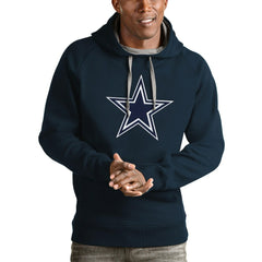 Dallas Cowboys Antigua Victory Pullover Hoodie - Navy Hoodies