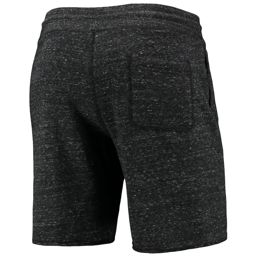 Brooklyn Nets Homage Primary Logo Tri-Blend Sweat Shorts Charcoal