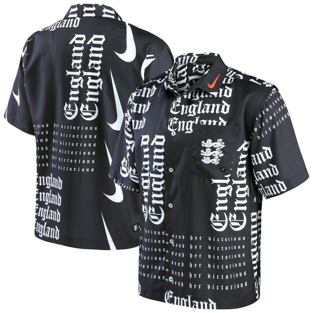 England Women's National Team Button-Up Shirt Black - Nike
