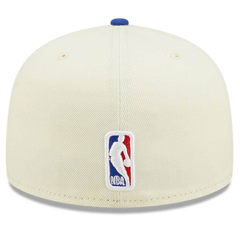 Philadelphia 76ers 2022 NBA Draft 59FIFTY Fitted Hat Cream/Royal - New Era
