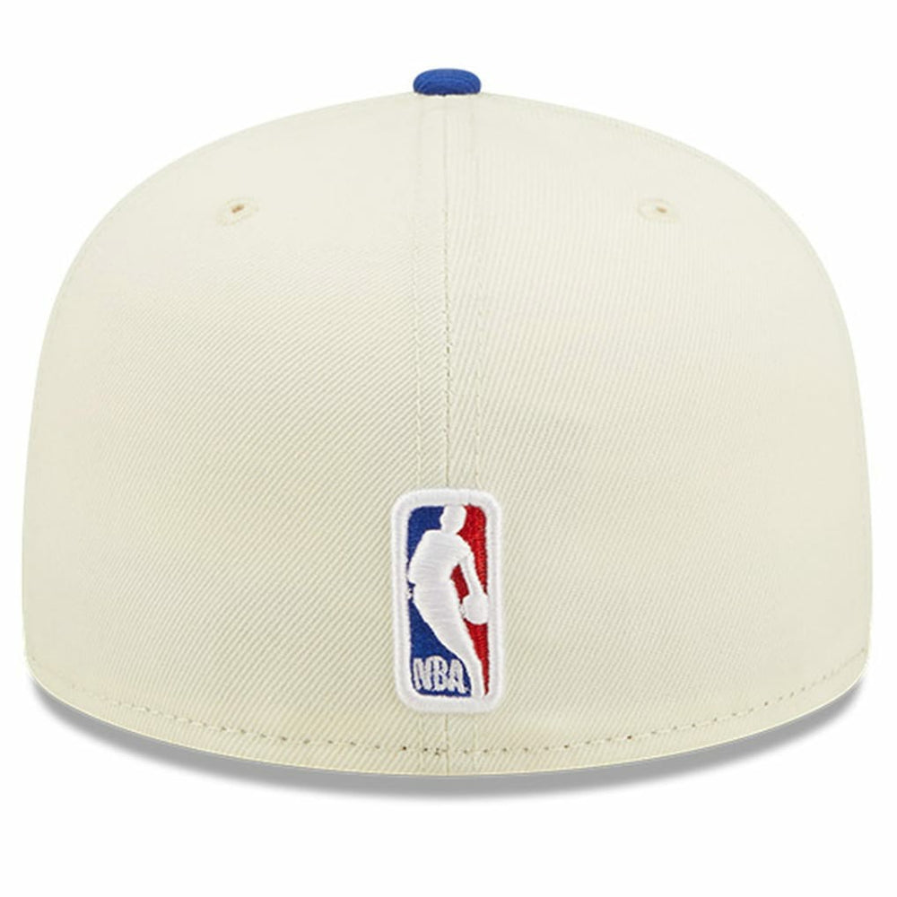 Philadelphia 76ers 2022 NBA Draft 59FIFTY Fitted Hat Cream/Royal - New Era