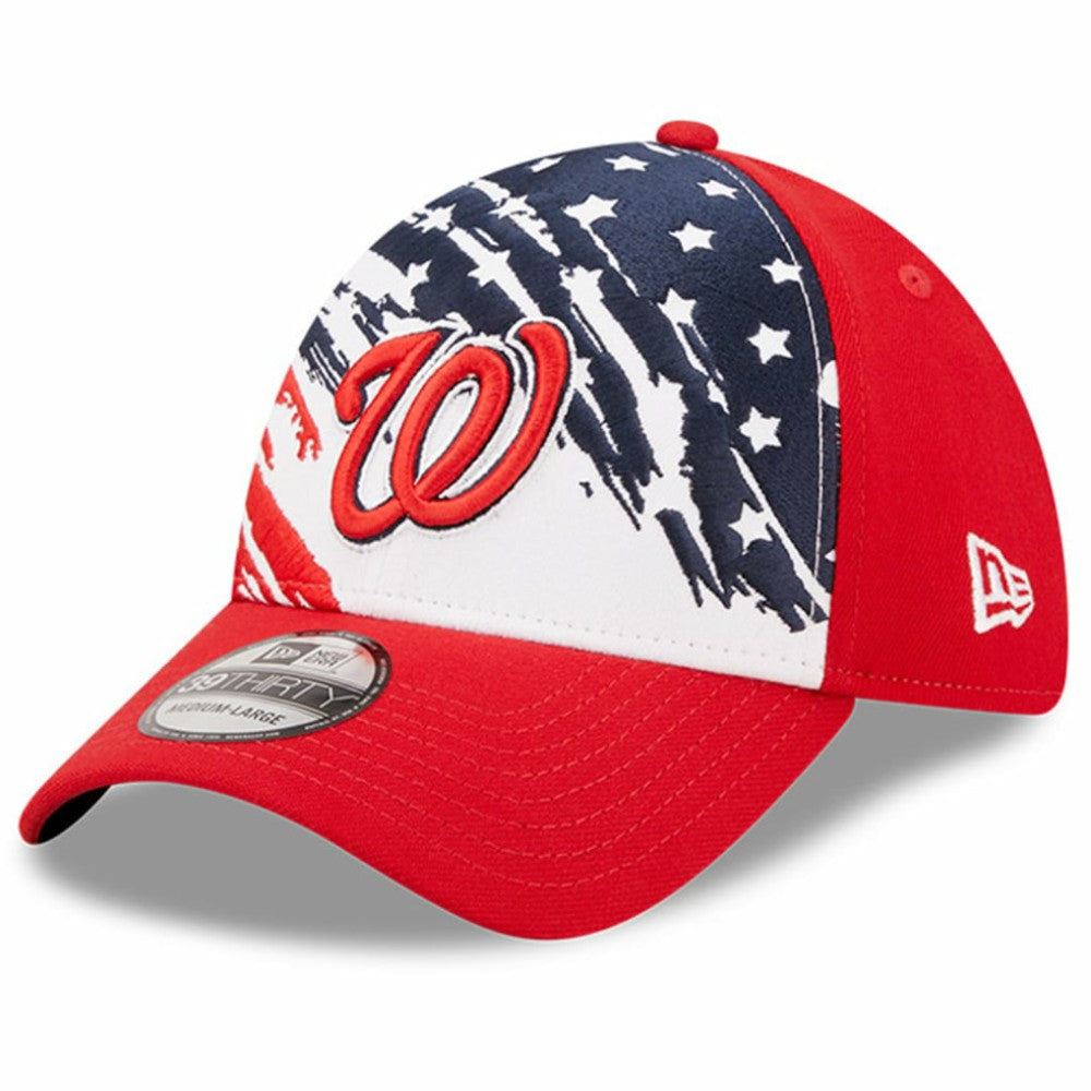 Washington Nationals New Era 2022 4th of July 39THIRTY Flex Hat - Red Hats