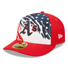 Athletics New Era 2022 4th of July Low Profile 59FIFTY Fitted Hat - Red Hats
